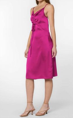 Style 1-4132059306-2696 Velvet Heart Hot Pink Size 12 Free Shipping Cocktail Dress on Queenly