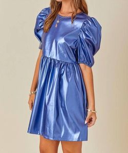 Style 1-4216668124-3011 day + moon Blue Size 8 Mini Cocktail Dress on Queenly
