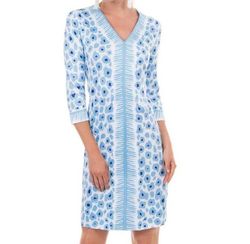 Style 1-594141796-3775 GRETCHEN SCOTT Blue Size 16 Tall Height Long Sleeve Free Shipping Polyester Cocktail Dress on Queenly