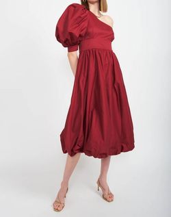 Style 1-958502925-3855 En Saison Red Size 0 One Shoulder Tall Height Cocktail Dress on Queenly