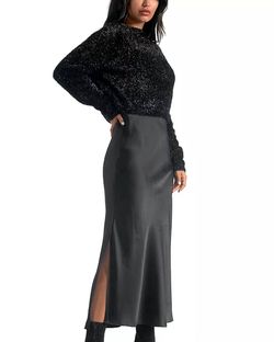 Style 1-1316483796-2901 ELAN Black Size 8 Side Slit Straight Cocktail Dress on Queenly