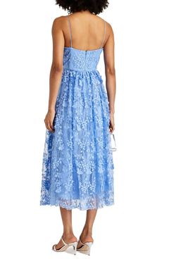 Style 1-1328238913-98 Monique Lhuillier Blue Size 10 Free Shipping Cocktail Dress on Queenly