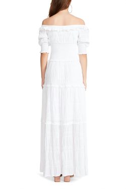 Style 1-1334828219-2791 BB Dakota White Size 12 Engagement Ruffles Straight Dress on Queenly