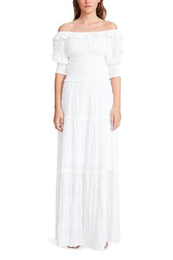 Style 1-1334828219-3855 BB Dakota White Size 0 Sleeves Military Straight Dress on Queenly
