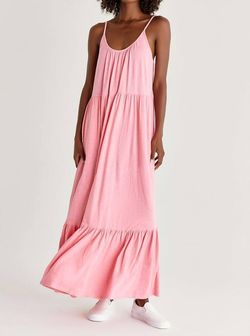 Style 1-1712318385-2901 Z Supply Pink Size 8 Floor Length Jersey Tall Height Straight Dress on Queenly