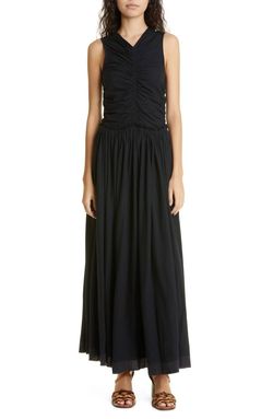 Style 1-1763096374-649 Ulla Johnson Black Size 2 Floor Length Tall Height Straight Dress on Queenly