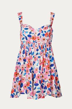 Style 1-1796530223-2901 for Love & Lemons Multicolor Size 8 Free Shipping Tall Height Polyester Sorority Rush Cocktail Dress on Queenly
