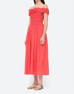 Style 1-1796974071-3236 SEA Red Size 4 Floor Length Military Straight Dress on Queenly