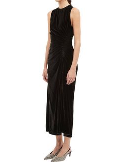 Style 1-1813128619-1901 Ulla Johnson Black Tie Size 6 Velvet Fitted Cocktail Dress on Queenly