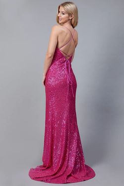 Amelia Couture Pink Size 18 Plunge Floor Length Mermaid Dress on Queenly
