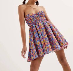 Style 1-1842850970-3236 for Love & Lemons Multicolor Size 4 Polyester Strapless Cocktail Dress on Queenly