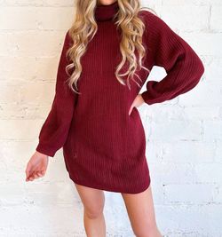 Style 1-1905701748-3471 Idem Ditto Red Size 4 High Neck Long Sleeve Mini Cocktail Dress on Queenly