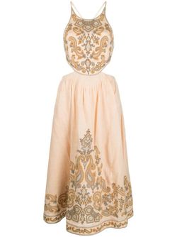 Style 1-2201207008-649 Zimmermann Gold Size 2 Pageant Polyester Cocktail Dress on Queenly