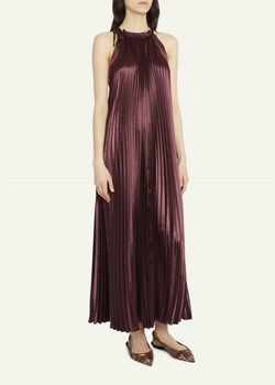 Style 1-2206824588-1498 Ulla Johnson Red Size 4 Tall Height Floor Length Polyester Straight Dress on Queenly