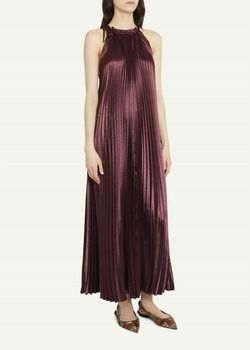 Style 1-2206824588-2168 Ulla Johnson Red Size 8 Floor Length Tall Height Polyester Straight Dress on Queenly