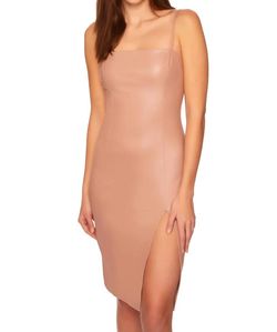 Style 1-2273207092-2901 Susana Monaco Nude Size 8 Free Shipping Mini Polyester Summer Cocktail Dress on Queenly