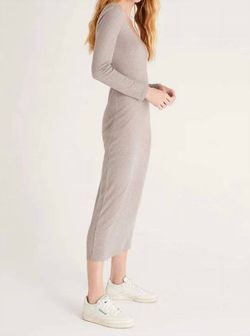 Style 1-2491920044-3236 Z Supply Gray Size 4 Tall Height Cocktail Dress on Queenly