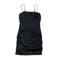 Style 1-2541306653-3011 THML Black Size 8 Mini Sorority Spaghetti Strap Cocktail Dress on Queenly