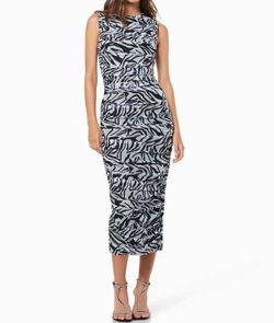 Style 1-2576827329-3236 ELLIATT Black Size 4 Tall Height Pattern Polyester Cocktail Dress on Queenly