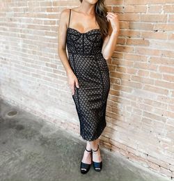Style 1-272601105-3236 BARDOT Black Size 4 Spaghetti Strap Lace Free Shipping Cocktail Dress on Queenly