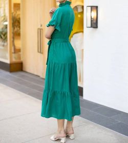 Style 1-2766538531-2791 ABBEY GLASS Green Size 12 Belt Military Tall Height Turquoise Plus Size Straight Dress on Queenly
