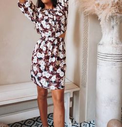 Style 1-2945784193-3855 MINKPINK Brown Size 0 Cut Out Print Mini Cocktail Dress on Queenly