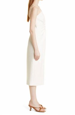 Style 1-3383143989-238 cinq a sept White Size 12 Plus Size Tall Height Polyester Side Slit Cocktail Dress on Queenly