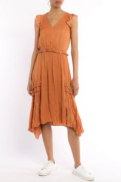 Style 1-3441152325-2901 current air Orange Size 8 Sleeves Cocktail Dress on Queenly