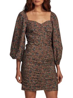 Style 1-3817055593-5 Veronica Beard Brown Size 0 Long Sleeve Summer Cocktail Dress on Queenly