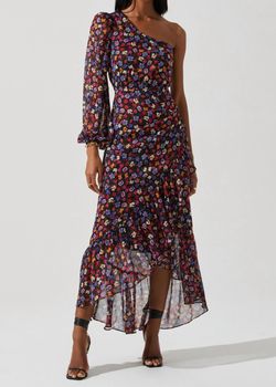 Style 1-3850614037-2696 ASTR Blue Size 12 Floral Free Shipping Cocktail Dress on Queenly