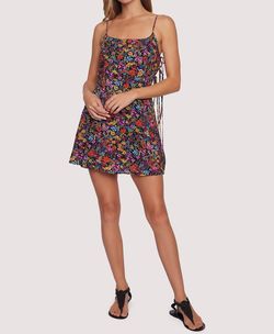 Style 1-4065098448-3236 LOST + WANDER Black Size 4 Sorority Rush Print Cocktail Dress on Queenly