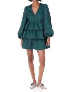 Style 1-4154230735-2901 Crosby by Mollie Burch Green Size 8 Tall Height Fitted Summer Sorority Cocktail Dress on Queenly