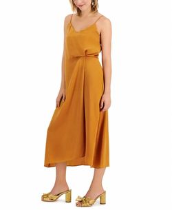 Style 1-477149828-2791 LUCY PARIS Brown Size 12 Free Shipping Tall Height Spaghetti Strap Polyester Cocktail Dress on Queenly