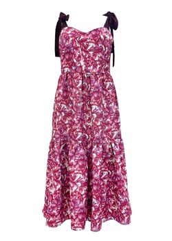 Style 1-60831307-2791 ABBEY GLASS Pink Size 12 Polyester Free Shipping Floral Jersey Cocktail Dress on Queenly