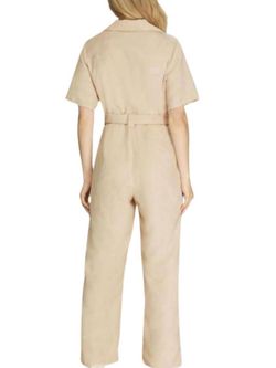 Style 1-701434840-2791 SHE + SKY Nude Size 12 Plus Size Polyester Jumpsuit Dress on Queenly