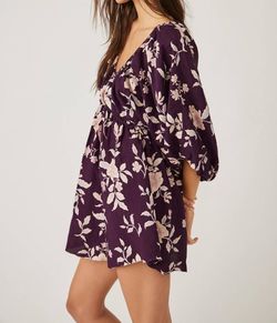 Style 1-706966612-3236 Free People Purple Size 4 Floral Mini Cocktail Dress on Queenly