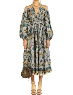 Style 1-824764993-1498 Ulla Johnson Multicolor Size 4 Tall Height Cocktail Dress on Queenly