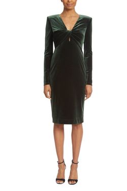 Style 1-826763304-2168 BADGLEY MISCHKA Green Size 8 Free Shipping Jersey Fitted Cocktail Dress on Queenly