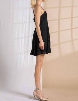 Style 1-925421352-3011 LENA Black Size 8 Tall Height Mini Summer Cocktail Dress on Queenly