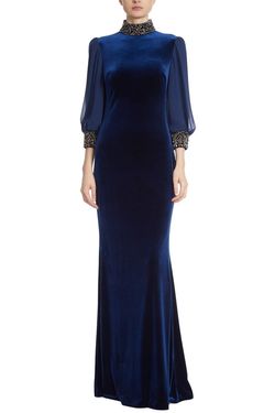 Style 1-952422068-1498 BADGLEY MISCHKA Blue Size 4 Tall Height Polyester Sleeves Straight Dress on Queenly