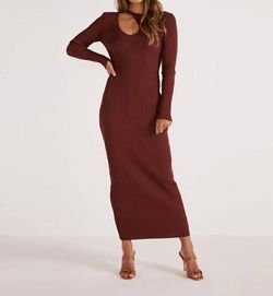Style 1-967413714-2901 MINKPINK Brown Size 8 Sleeves Cocktail Dress on Queenly