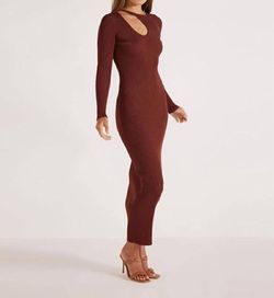 Style 1-967413714-2901 MINKPINK Brown Size 8 Tall Height Cocktail Dress on Queenly