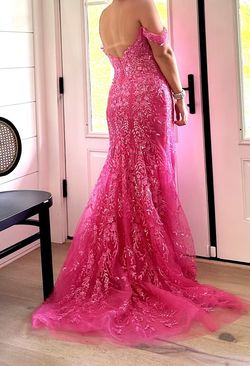 Ellie Wilde Pink Size 8 Floor Length Jersey Mermaid Dress on Queenly