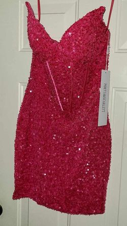 Portia and Scarlett Pink Size 0 Pageant Jersey 50 Off Strapless Cocktail Dress on Queenly