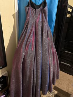 Betsy and Adam Multicolor Size 10 Pageant Plunge Prom Free Shipping Ball gown on Queenly