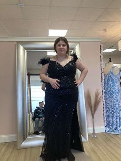 Black Size 16 Mermaid Dress on Queenly