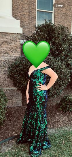 Style idk Jovani Multicolor Size 14 Prom Floor Length Idk Plus Size Mermaid Dress on Queenly
