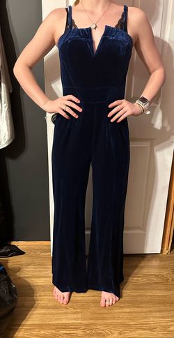 Blue Size 4 Jumpsuit Dress on Queenly