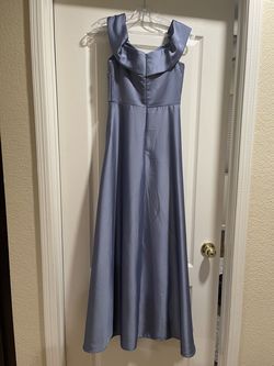 Cinderella Divine Blue Size 4 Medium Height Short Height A-line Dress on Queenly