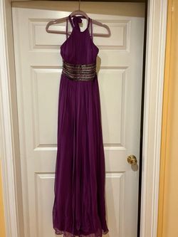 Adrianna Papell Purple Size 4 Military Straight Dress on Queenly
